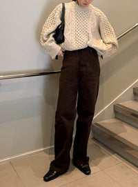 【サイズ展開あり】ヴィンテージライクケーブルニット【by SON】