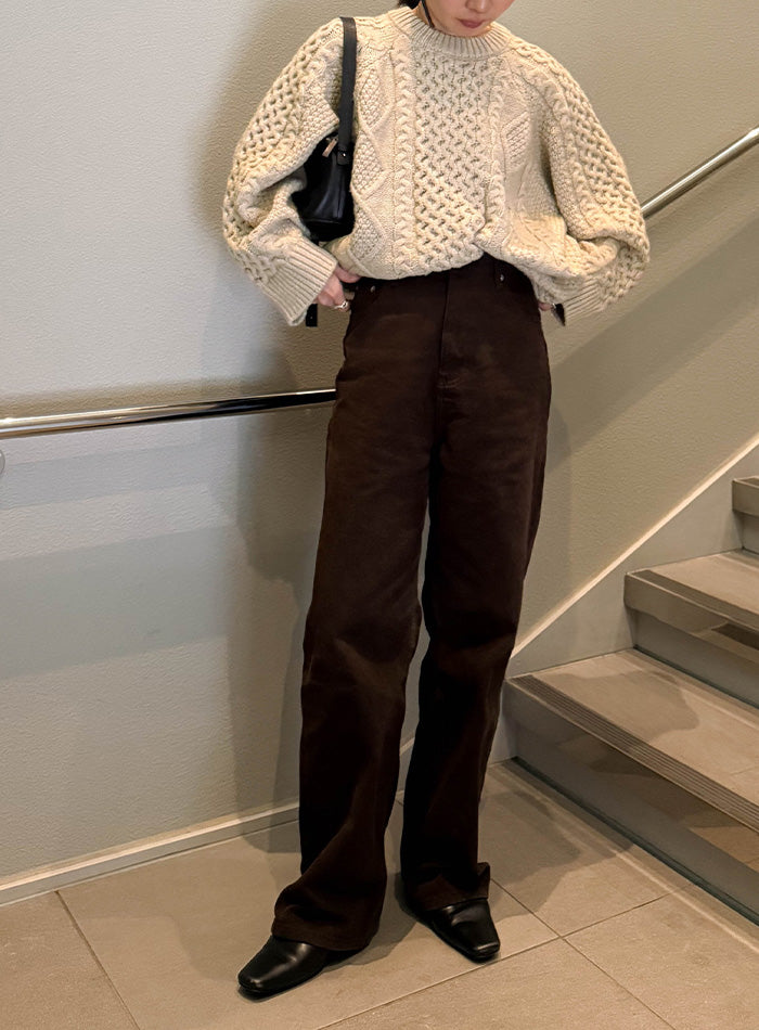 【サイズ展開あり】ヴィンテージライクケーブルニット【by SON】