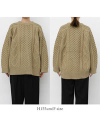 【サイズ展開あり】ヴィンテージライクケーブルニット【by SON】