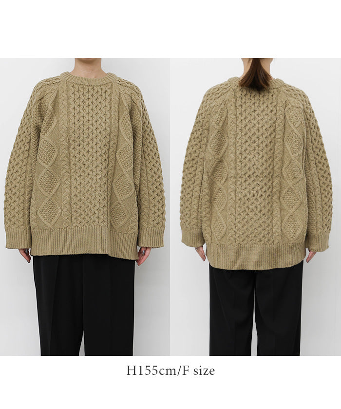 【サイズ展開あり】ヴィンテージライクケーブルニット【by SON】