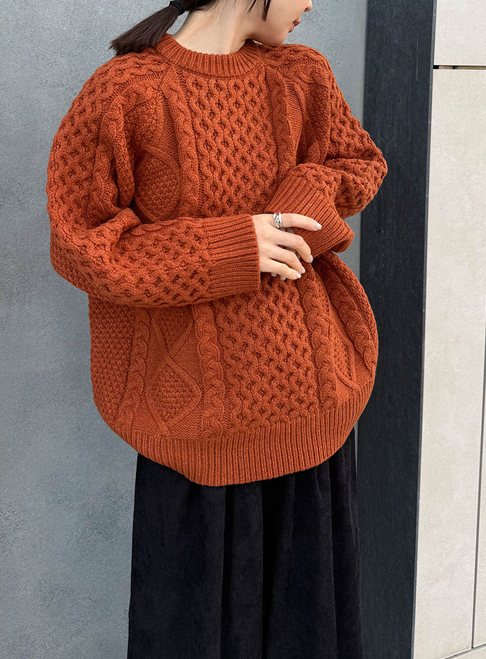 【サイズ展開あり】ヴィンテージライクケーブルニット【by SON】