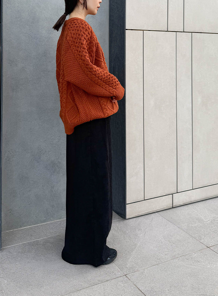 【サイズ展開あり】ヴィンテージライクケーブルニット【by SON】