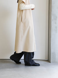 ノーカラーフライフロントデザインワンピース【by SON】