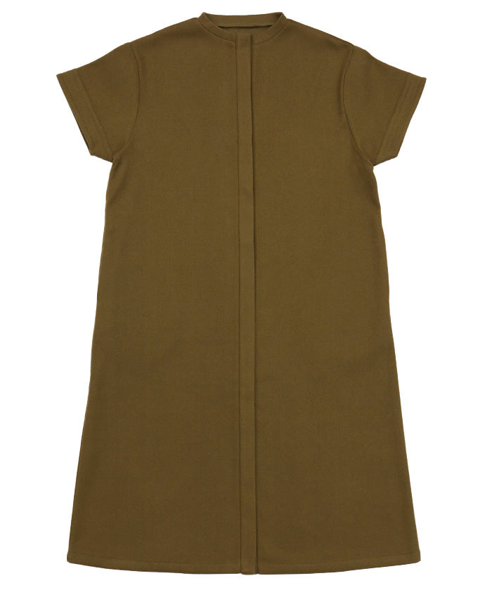 ノーカラーフライフロントデザインワンピース【by SON】【SALE】