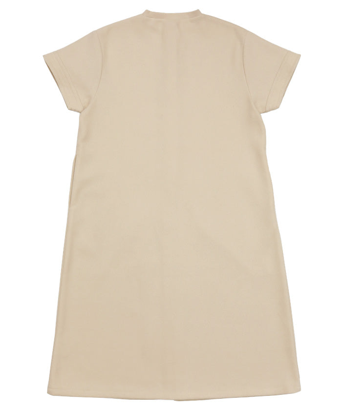 ノーカラーフライフロントデザインワンピース【by SON】【SALE】