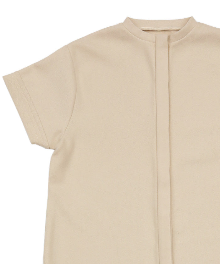 ノーカラーフライフロントデザインワンピース【by SON】【SALE】