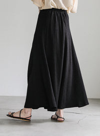 シャーリングフレアスカート