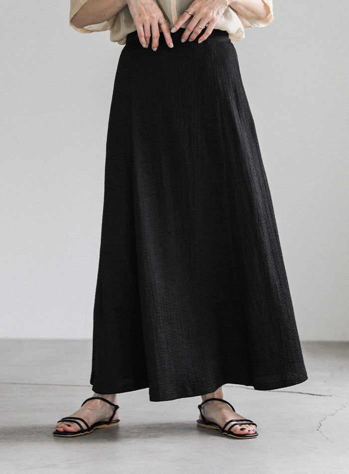 シャーリングフレアスカート