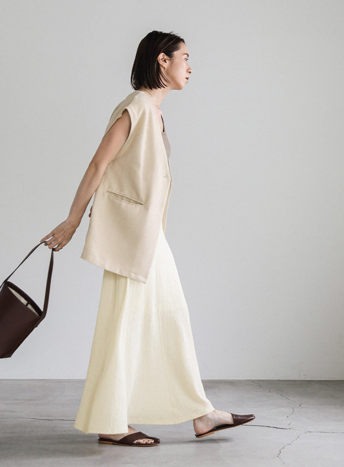 シャーリングフレアスカート