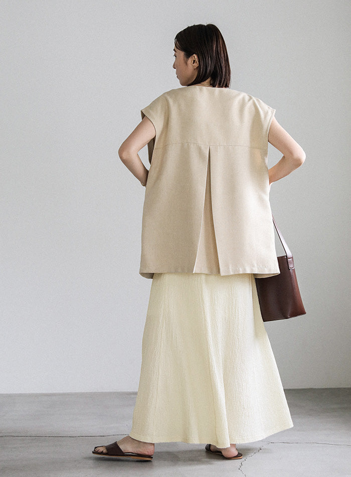 シャーリングフレアスカート