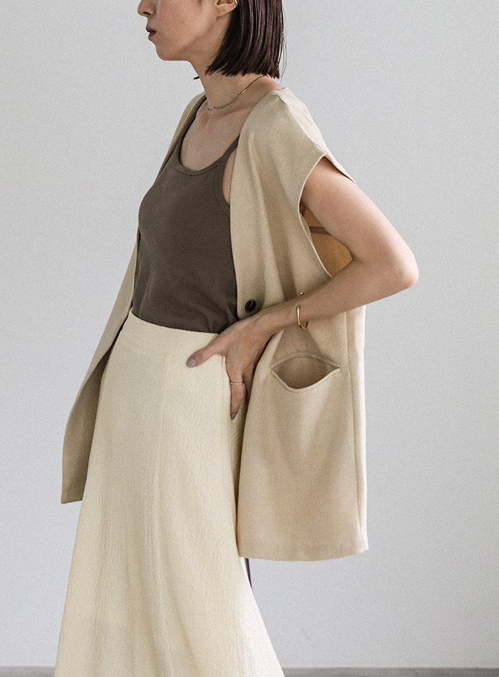 シャーリングフレアスカート