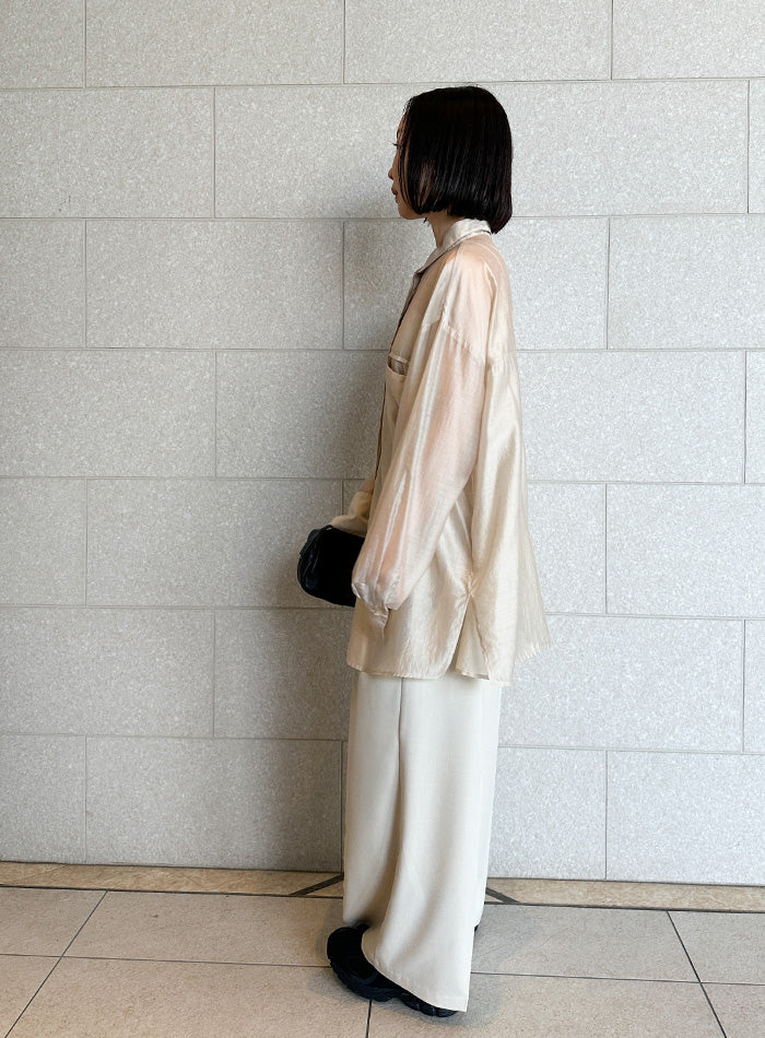 サイズ展開あり】シアーオーバーサイズシャツ【by SON】 – SELECT MOCA