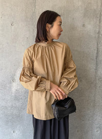 ボリュームギャザースリーブブラウス【by SON】
