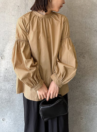 ボリュームギャザースリーブブラウス【by SON】
