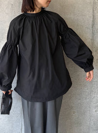 ボリュームギャザースリーブブラウス【by SON】