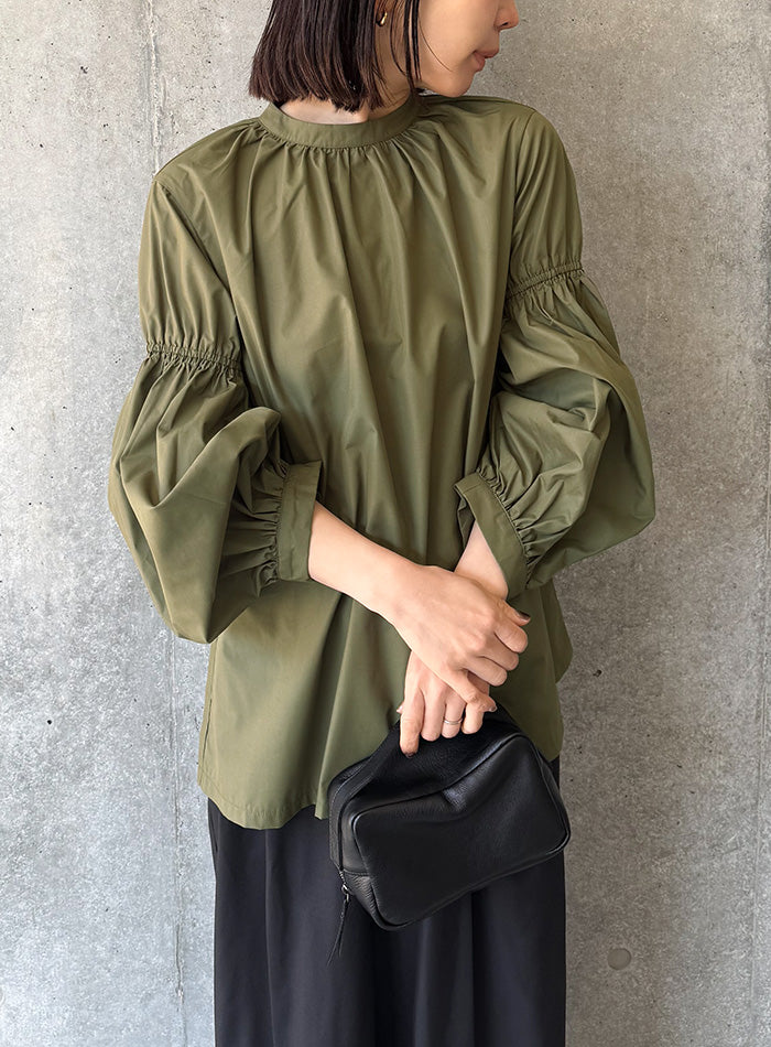 ボリュームギャザースリーブブラウス【by SON】 – SELECT MOCA