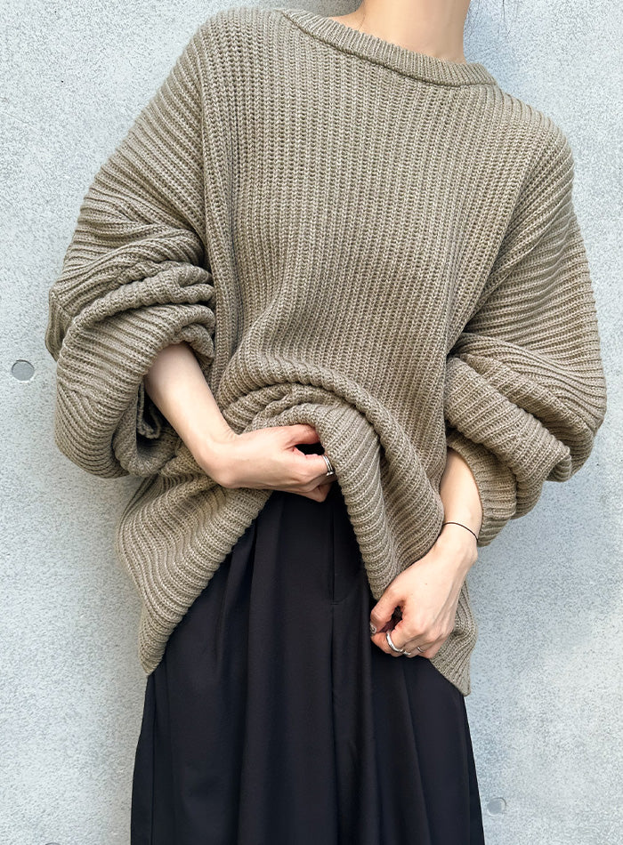 mocaページ サイズ展開あり】ルーズボリュームオーバーニット【by SON】 – SELECT MOCA