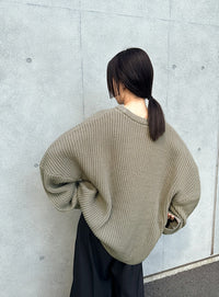 【サイズ展開あり】ルーズボリュームオーバーニット【by SON】