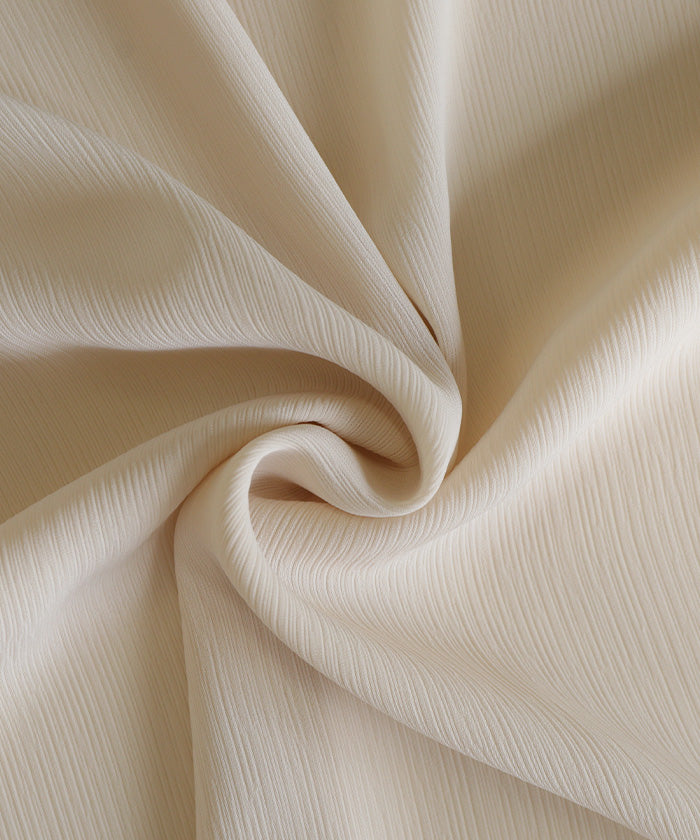 オープンスリーブデザインシフォンブラウス