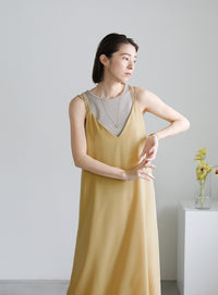ダブルストラップキャミソールワンピース