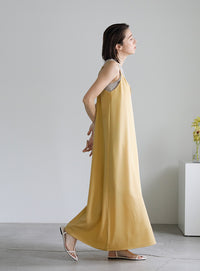 ダブルストラップキャミソールワンピース