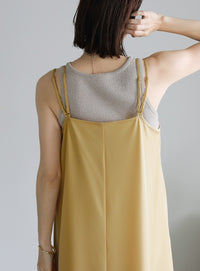 ダブルストラップキャミソールワンピース