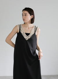 ダブルストラップキャミソールワンピース