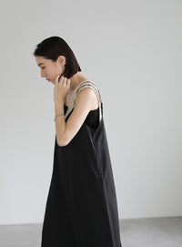 ダブルストラップキャミソールワンピース