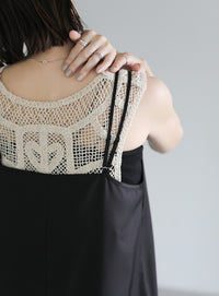 ダブルストラップキャミソールワンピース