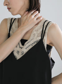 ダブルストラップキャミソールワンピース