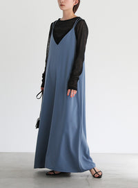 ダブルストラップキャミソールワンピース