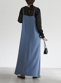 ダブルストラップキャミソールワンピース