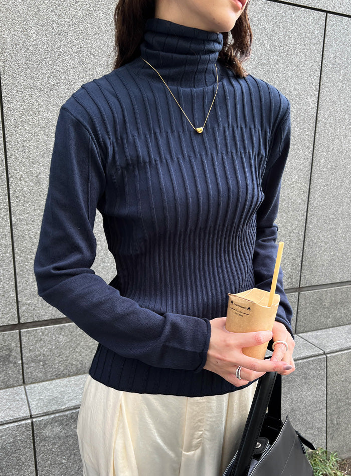 ランダムリブタートルニット – SELECT MOCA