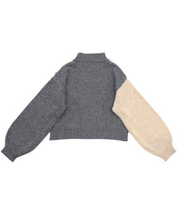 ハンドステッチバイカラーニット【SALE】