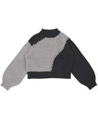 ハンドステッチバイカラーニット【SALE】