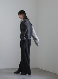 ハンドステッチバイカラーニット【SALE】