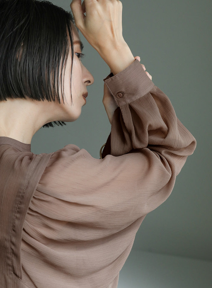 2way楊柳ボリュームスリーブブラウス【SALE】 – SELECT MOCA