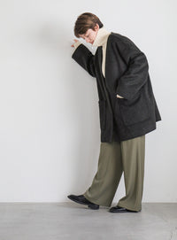 ノーカラーポケットデザインアウター