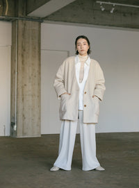 ノーカラーポケットデザインアウター