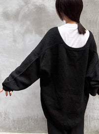 スリーブリンキングVネックカーディガン【by SON】