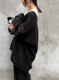 スリーブリンキングVネックカーディガン【by SON】