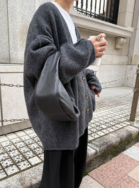 スリーブリンキングVネックカーディガン【by SON】