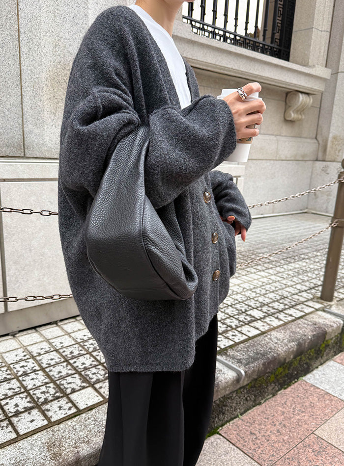 スリーブリンキングVネックカーディガン【by SON】