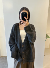 スリーブリンキングVネックカーディガン【by SON】