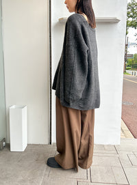 スリーブリンキングVネックカーディガン【by SON】