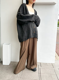 スリーブリンキングVネックカーディガン【by SON】