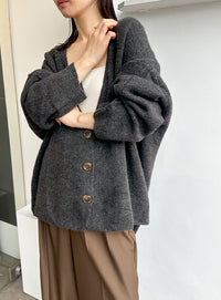 スリーブリンキングVネックカーディガン【by SON】