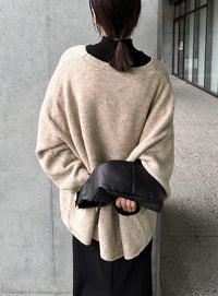 スリーブリンキングVネックカーディガン【by SON】