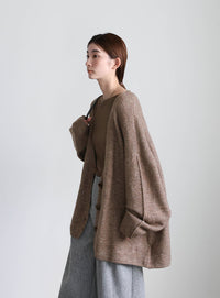 スリーブリンキングVネックカーディガン【by SON】