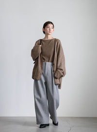 スリーブリンキングVネックカーディガン【by SON】